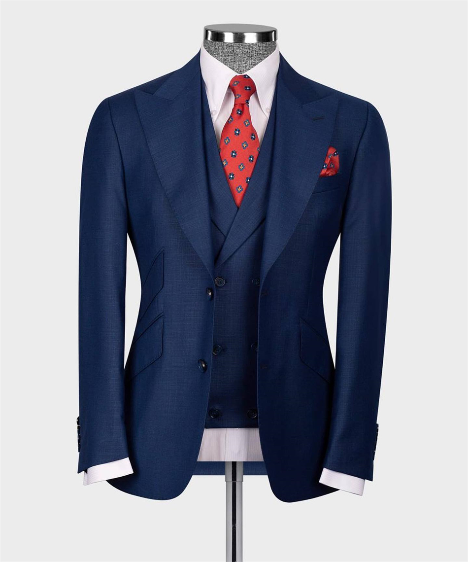 Men Formal Wear Pants - Jas tuksedo pernikahan klasik, setelan jas