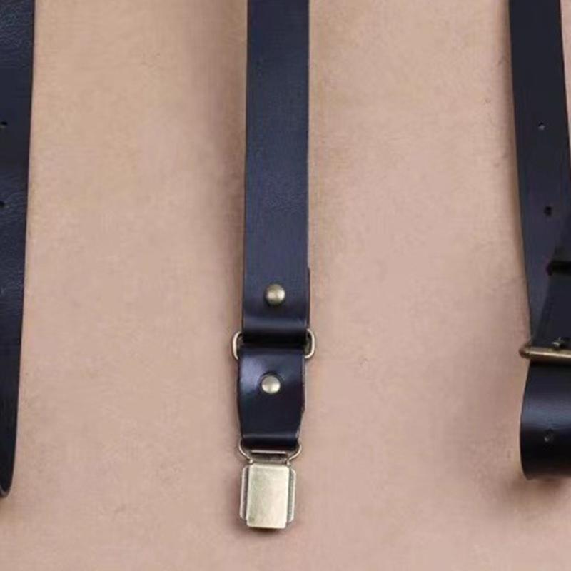 Suspender Clip Formal - 39BD Suspender Kulit PU yang Dapat