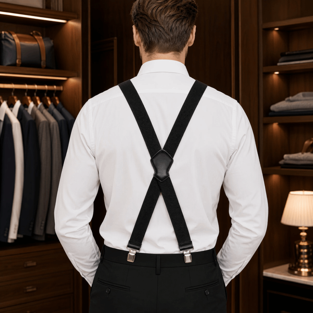 Suspender Clip Formal - Suspender Elastis Tahan Lama dengan Gesper