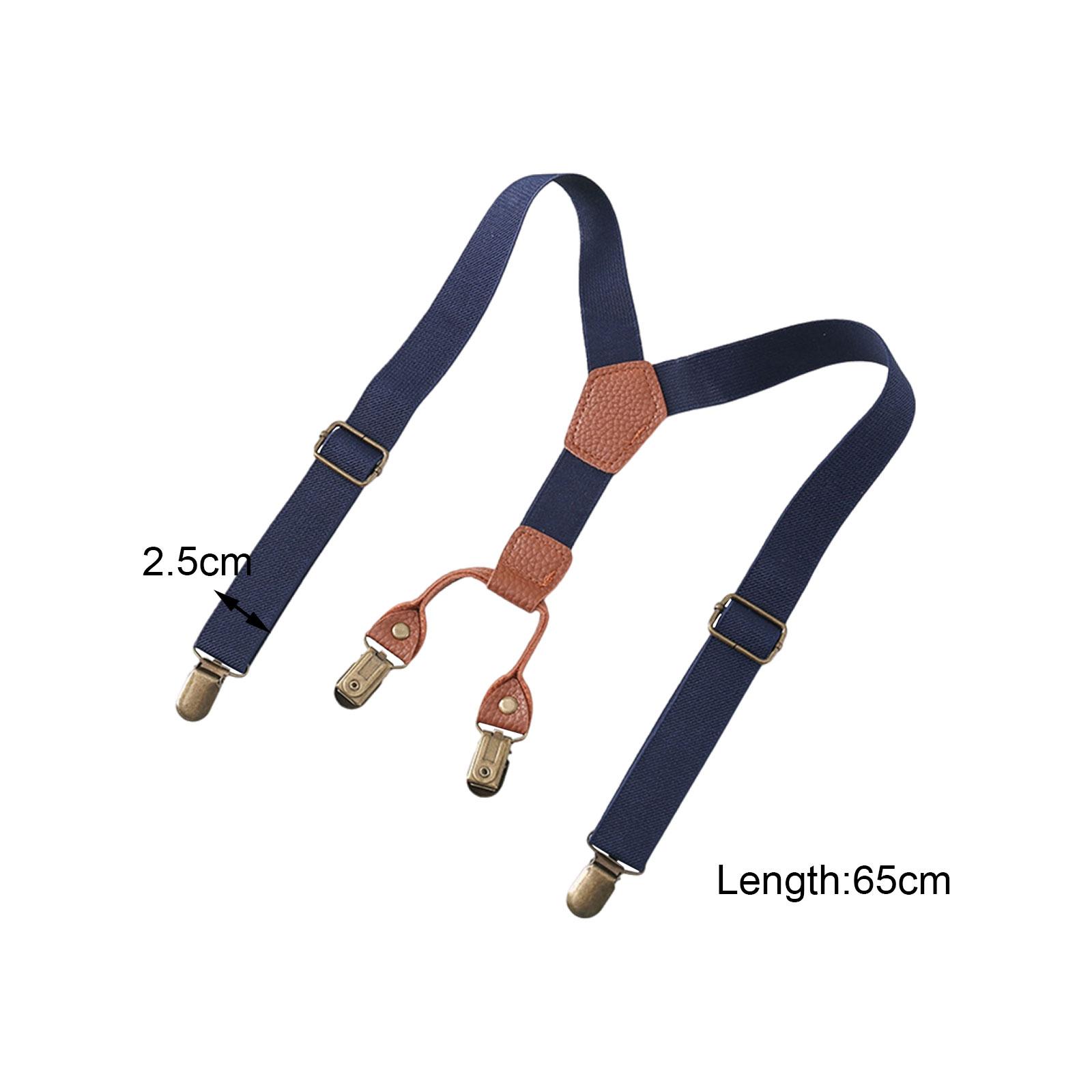 Suspender Clip Formal - Suspender Anak Laki-laki Warna Solid, Kuat,