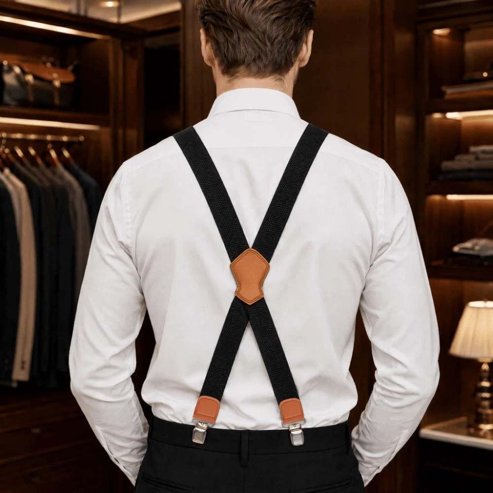 Suspender Clip Formal - Suspender Elastis Tahan Lama Model X
