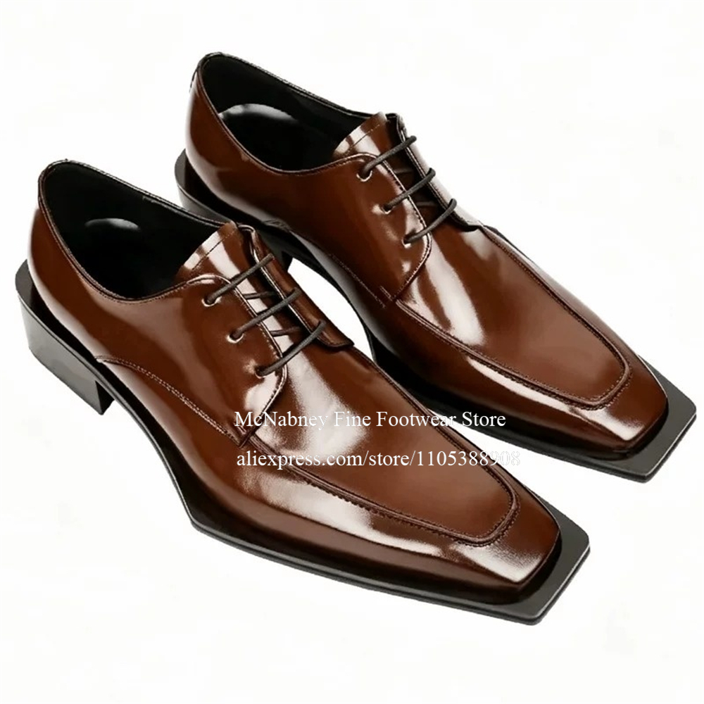 Men Formal Wear Wedding - Sepatu Kulit Berpaku Kancing Model Oxford