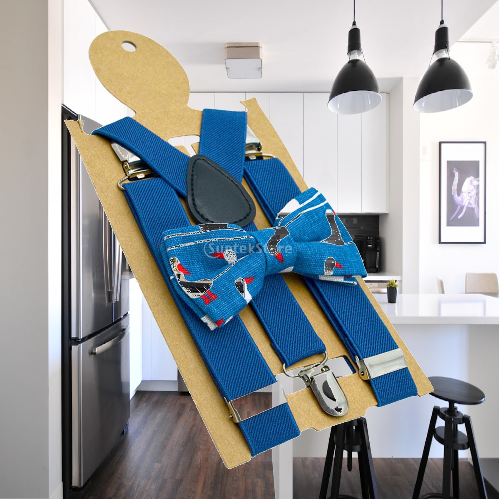 Suspender Clip Formal - Set Suspender dan Dasi Kupu-kupu Anak