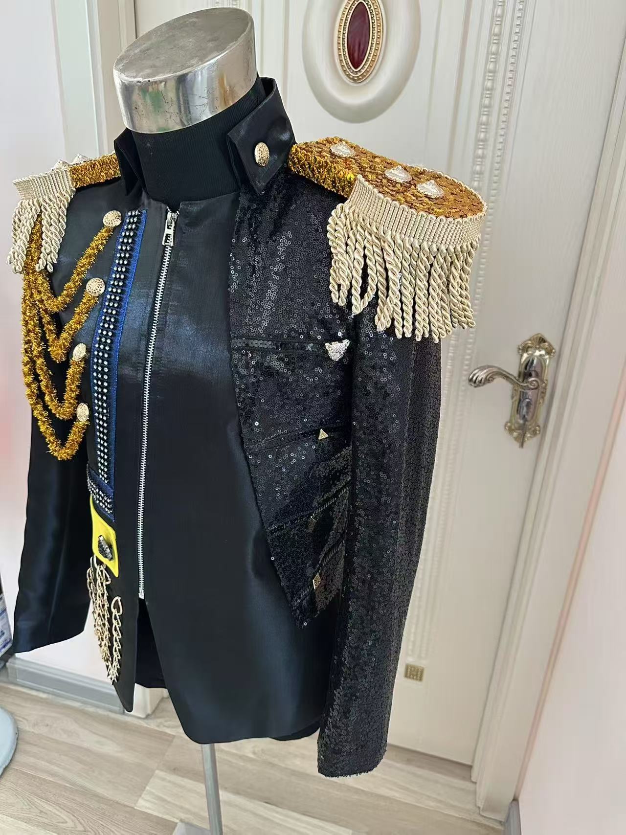 Jaket Royal Rumbai Pria Baru G - Men Formal Wear Wedding ulasan dan harga