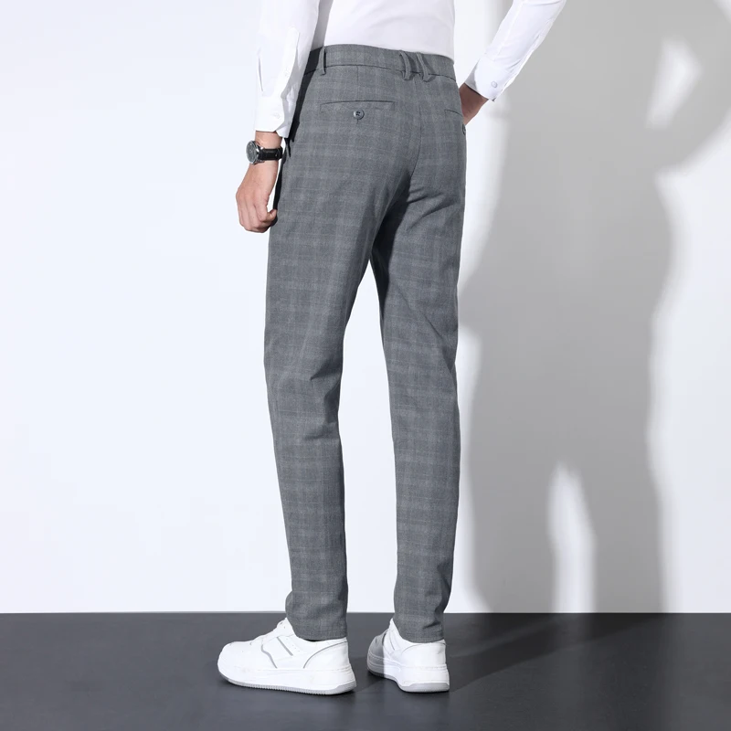 Celana setelan klasik bergaris - Men Formal Wear Wedding ulasan dan harga