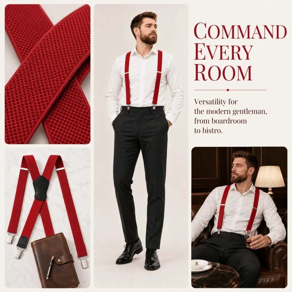 Penyangga Celana Elastis Baru, - Suspender Clip Formal ulasan dan harga