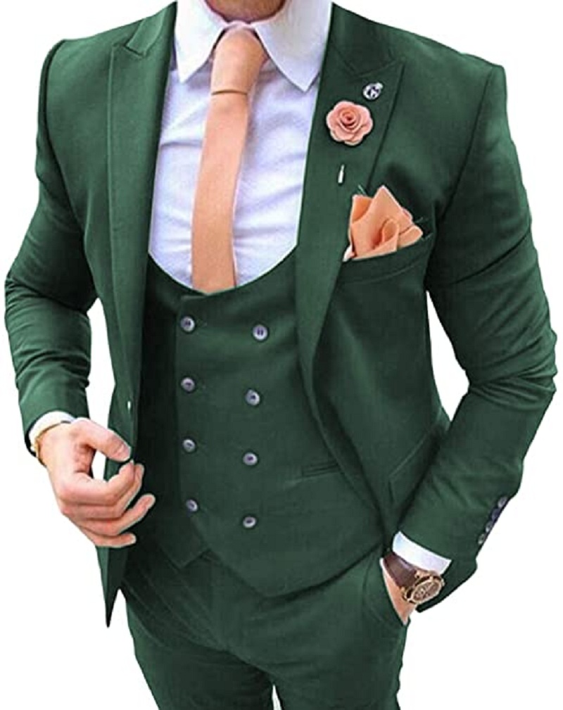 Setelan Pria Biru Dongker 3 Pc - Men Formal Wear Pants ulasan dan harga