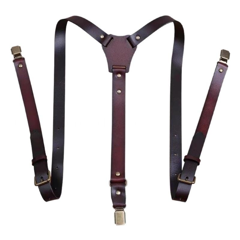 39BD Suspender Kulit PU yang D - Suspender Clip Formal ulasan dan harga