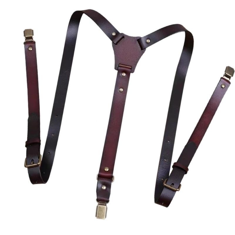 39BD Suspender Kulit PU yang D - Suspender Clip Formal ulasan dan harga