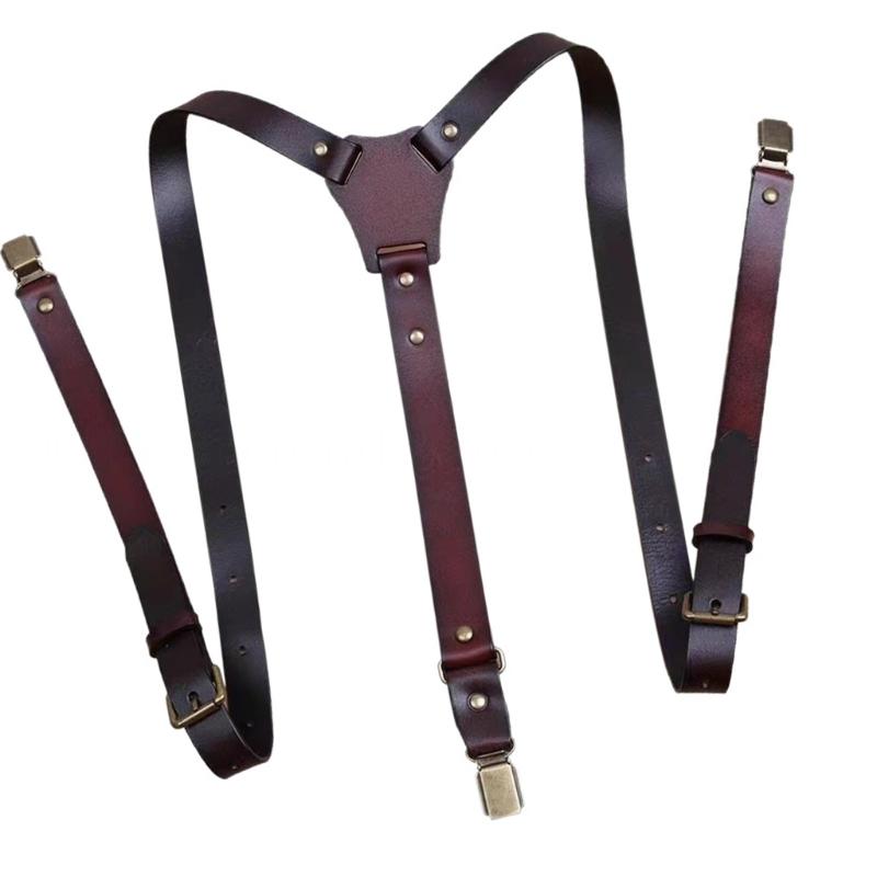 39BD Suspender Kulit PU yang D - Suspender Clip Formal ulasan dan harga