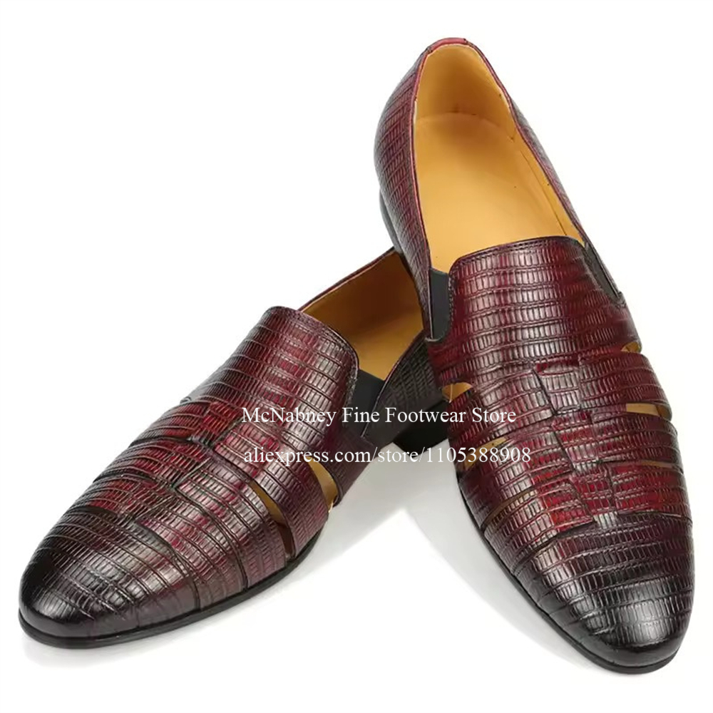 Sepatu Loafer Kulit Lizard Hit - Men Formal Wear Wedding ulasan dan harga