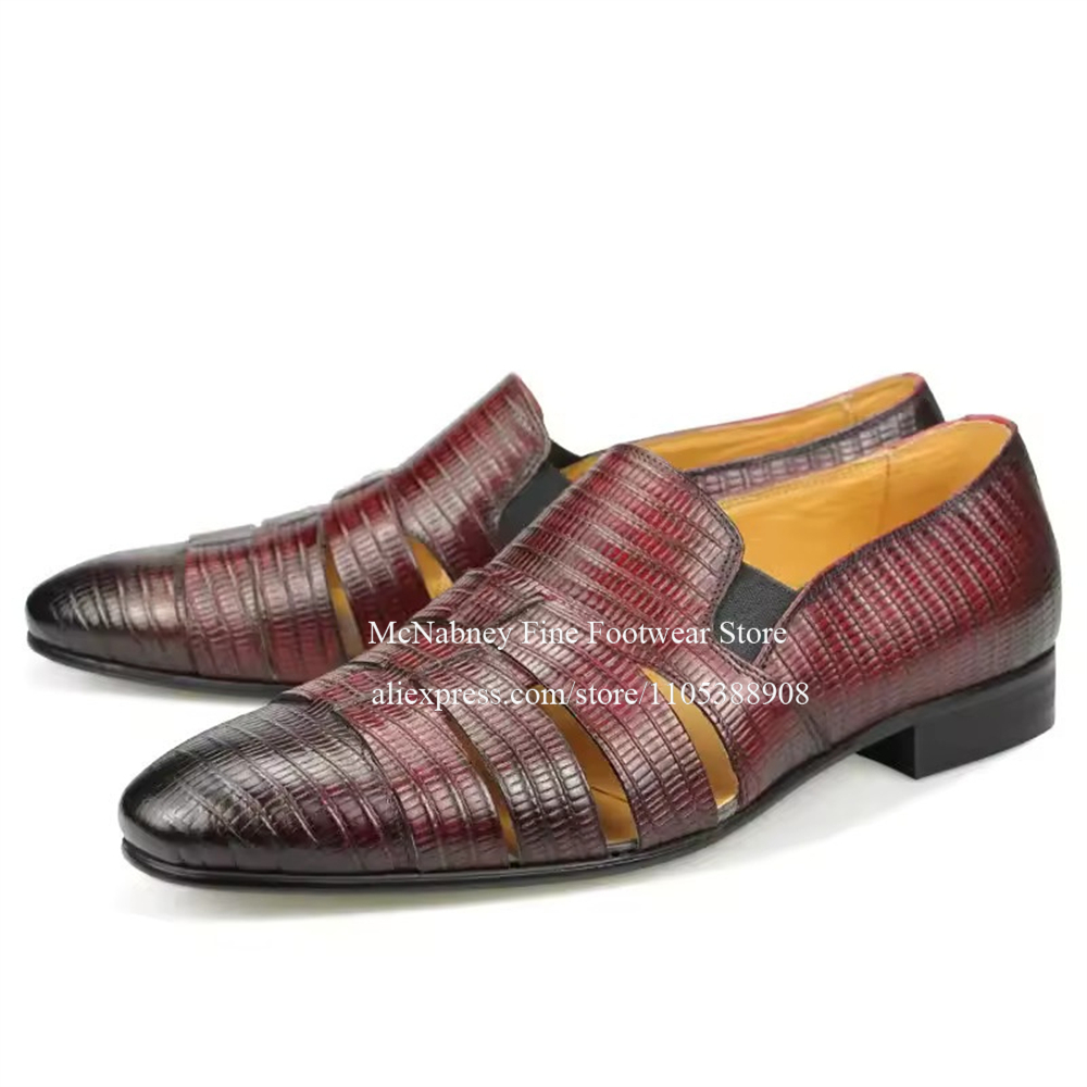 Sepatu Loafer Kulit Lizard Hit - Men Formal Wear Wedding ulasan dan harga