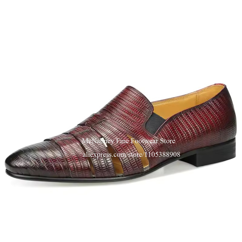 Sepatu Loafer Kulit Lizard Hit - Men Formal Wear Wedding ulasan dan harga