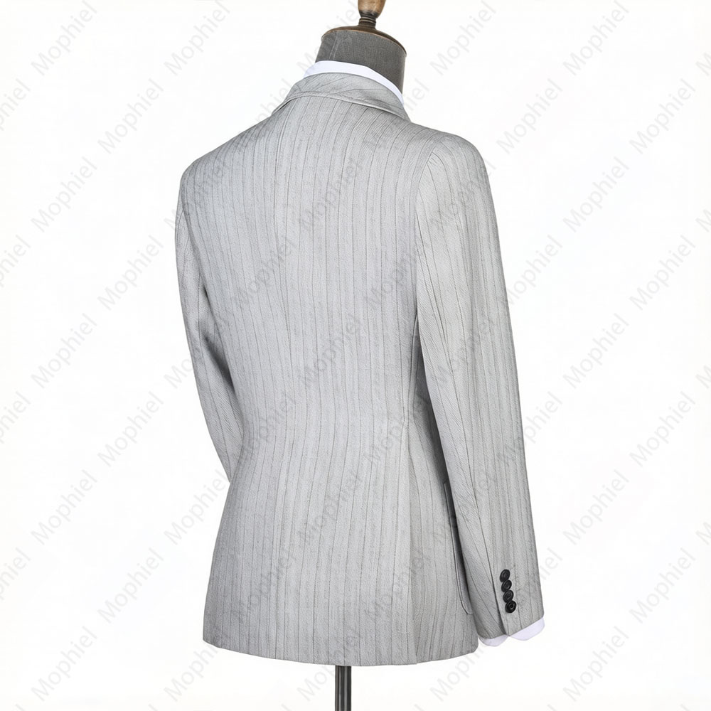 Jas Pria Mophiel Abu-Abu Muda  - Men Formal Wear Wedding ulasan dan harga