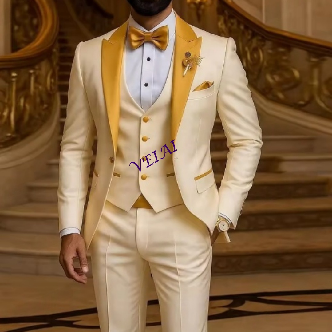 Jas Pria Formal Warna Ivory de - Men Formal Wear Wedding ulasan dan harga