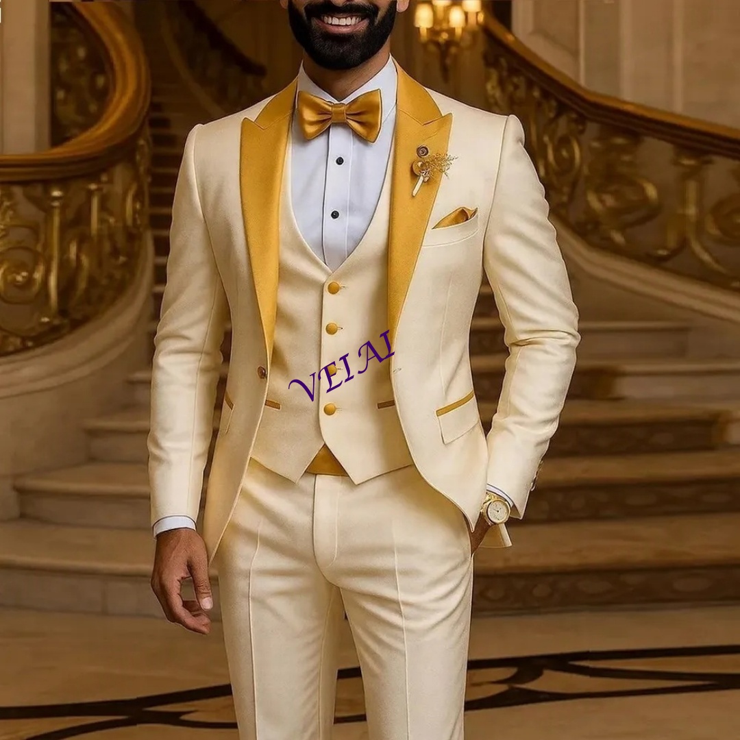Jas Pria Formal Warna Ivory de - Men Formal Wear Wedding ulasan dan harga