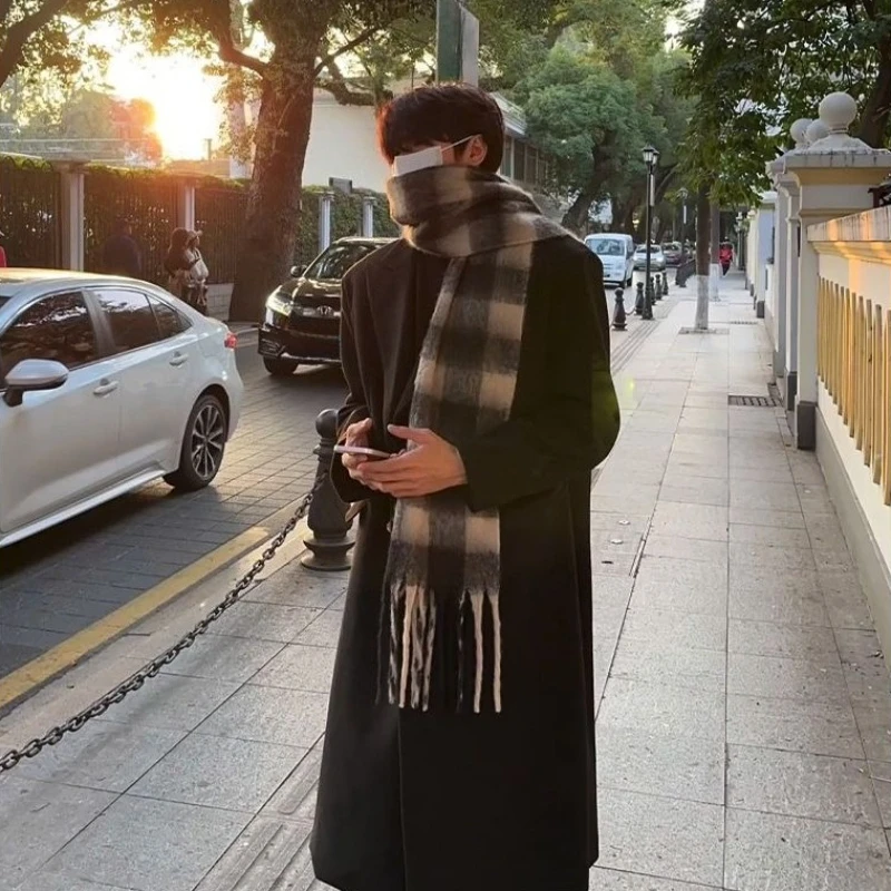 Jas Pria Wol Gaya Korea Panjan - High End Men'S Formal Wear ulasan dan harga