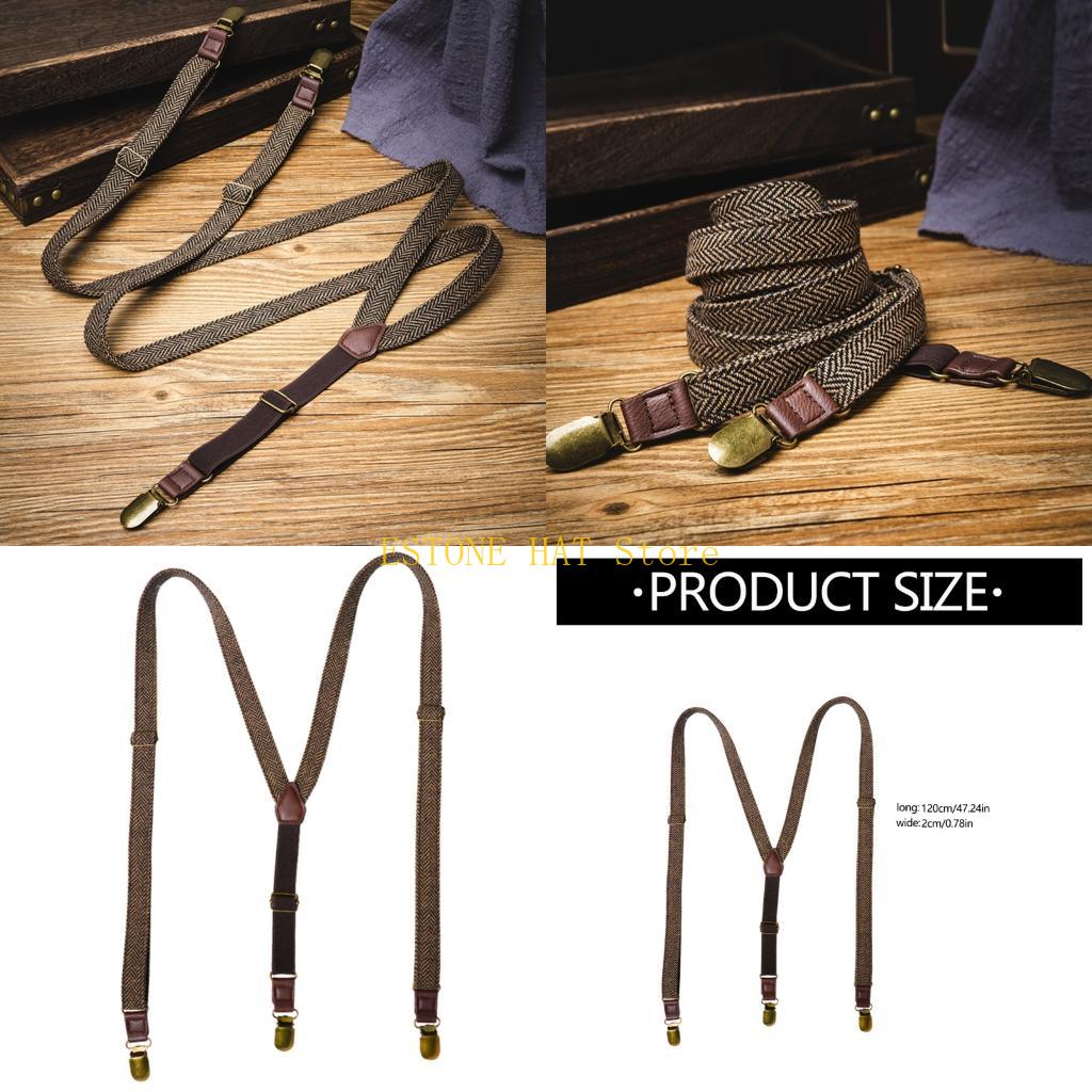 49MF Suspender Elastis Pria 3  - Suspender Clip Formal ulasan dan harga