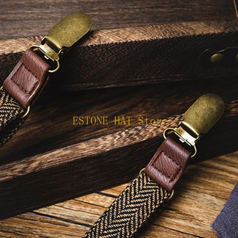 49MF Suspender Elastis Pria 3  - Suspender Clip Formal ulasan dan harga