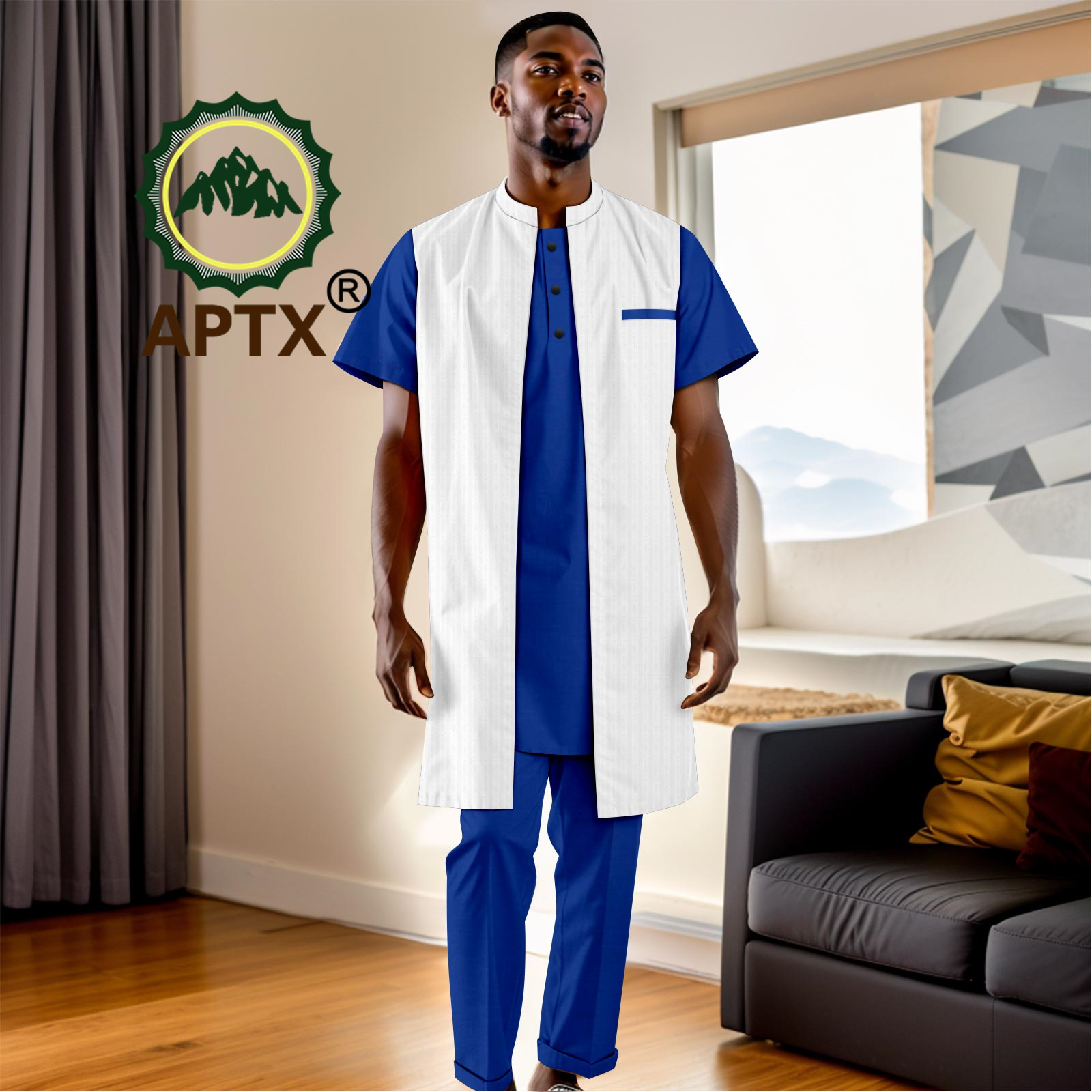 Pakaian Afrika untuk Pria Sete - Men Formal Party Wear Shirt ulasan dan harga
