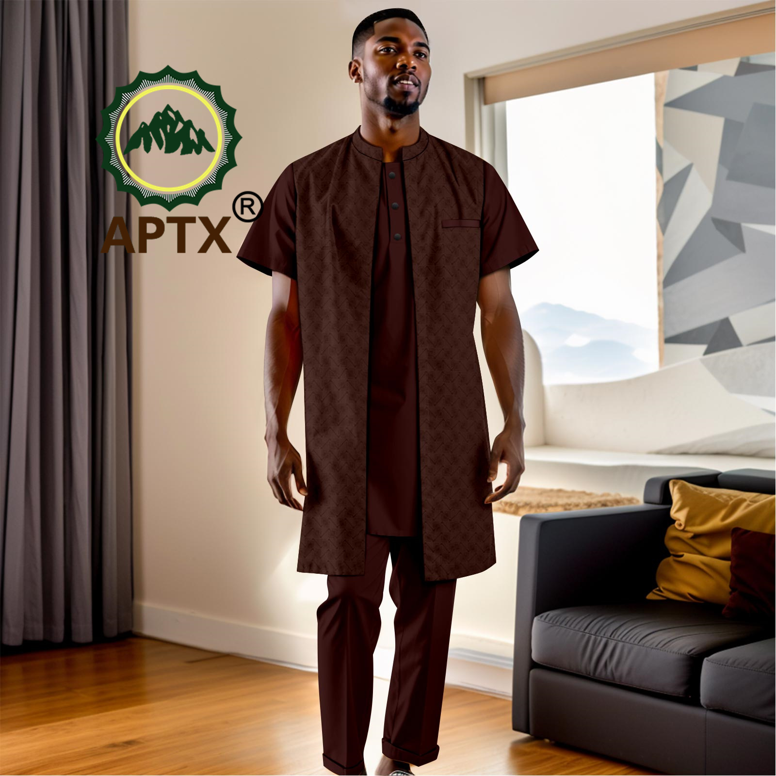 Pakaian Afrika untuk Pria Sete - Men Formal Party Wear Shirt ulasan dan harga
