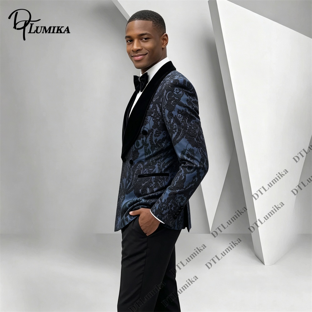 Setelan Tuxedo Jacquard Paisle - Men Formal Wear Pants ulasan dan harga