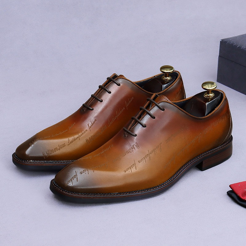 Sepatu Oxford Kulit Asli Pria  - High End Men'S Formal Wear ulasan dan harga